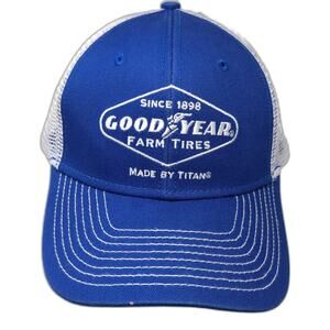 Since 1898 Good Year Farm Tires Snapback Trucker Hat Blue One Size K-Products